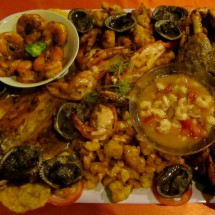 Delicious seafood of Don Giovanni in Las Peñas